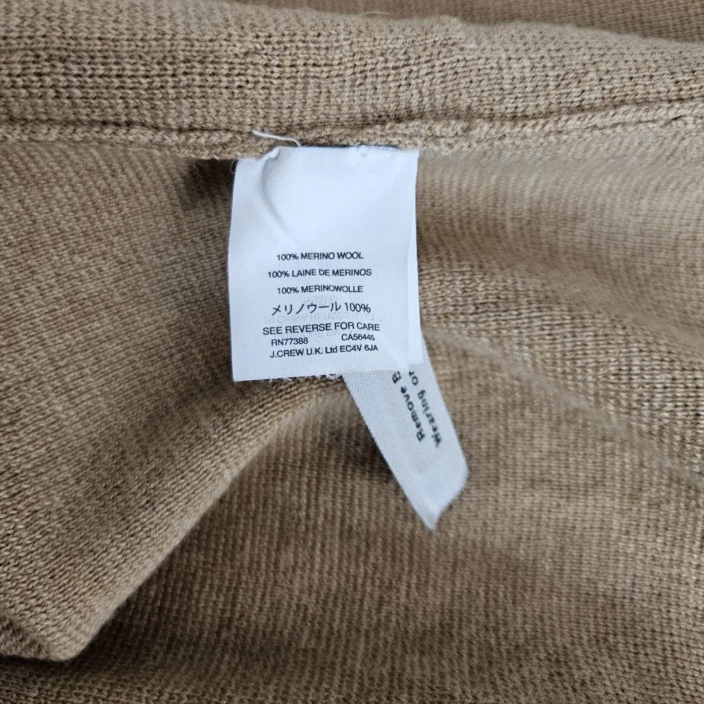 J. Crew Open-Front Sweater-Blazer in Tan XS